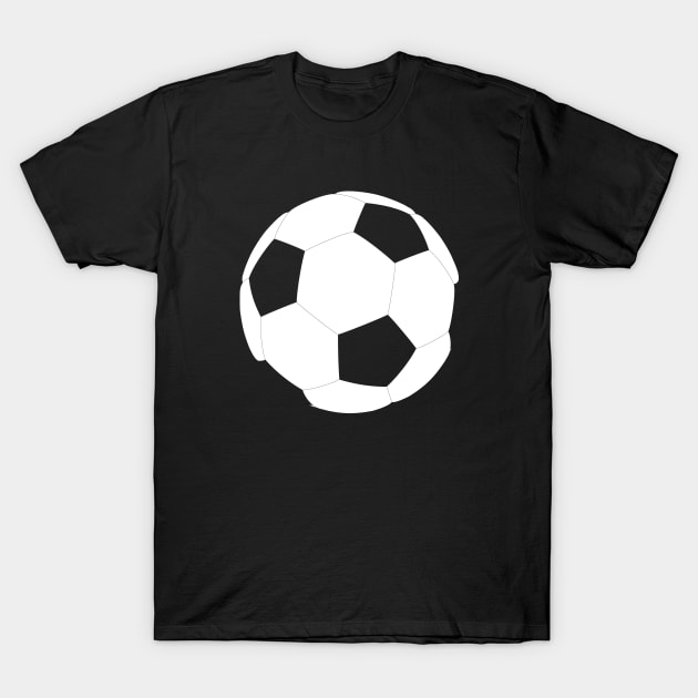 Soccer Ball Silhouette T-Shirt by idlei